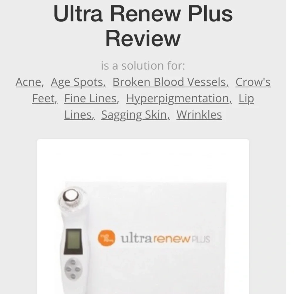 Ultra Renew Plus - LED Ultrasound and Ionic Face Tool - Picture 3 of 6